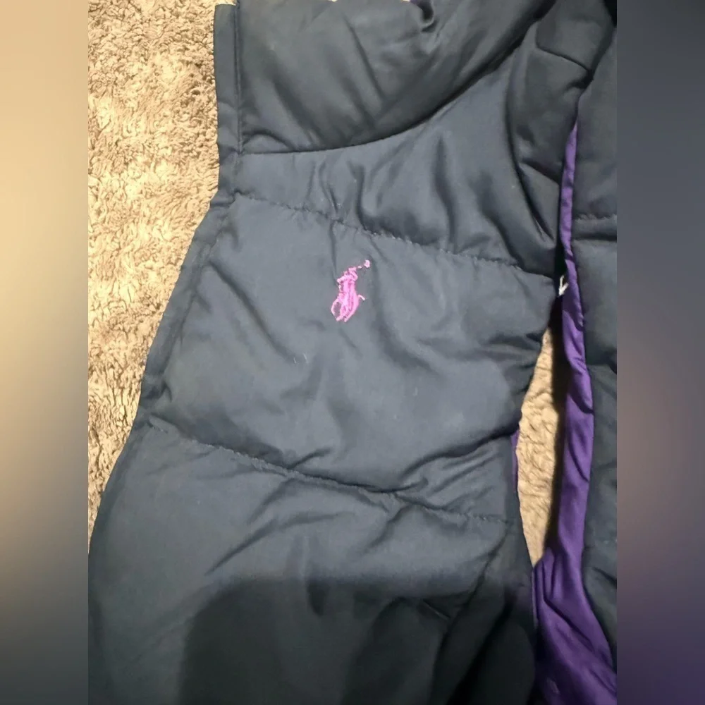 Ralph Lauren Purple and Green Puffer Jacket